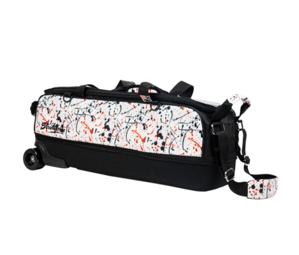 KR Strikeforce Fast Slim Triple Roller Bag White/Black/Red Splash